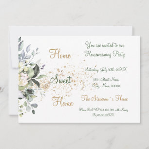 Herbal and Greenery Housewarming Party Invitation
