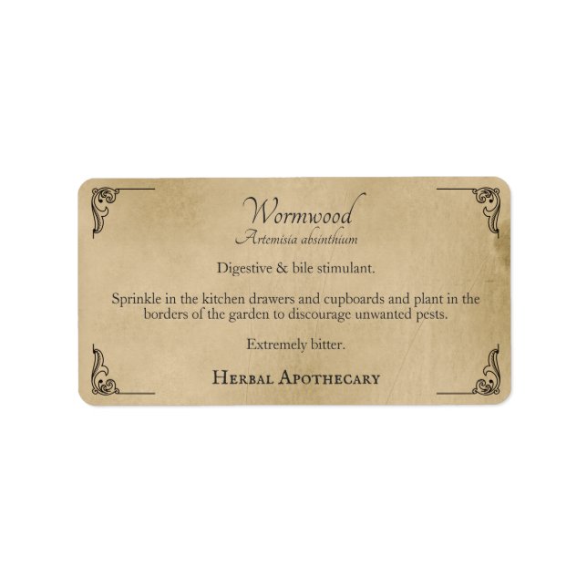 Herbal Apothecary Stickers (Front)