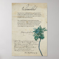 Herbal Apothecary: Wormwood | Tall Poster