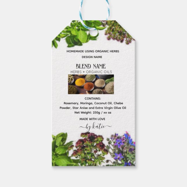 Herbal Blend Tag (Front)