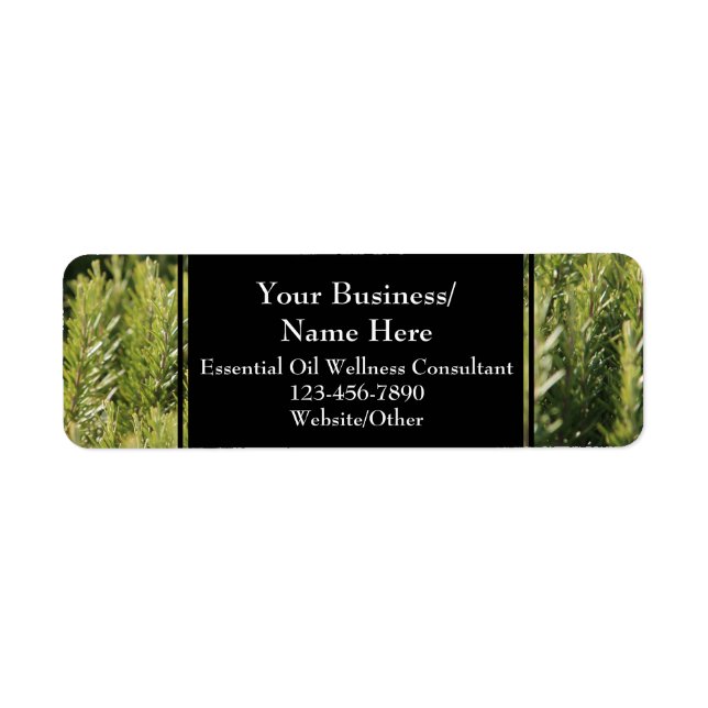 Herbal Essential Oil Business Bottle Contact Herb (Front)