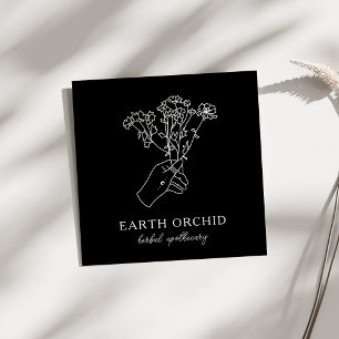 Herbal + Floral Apothecary Square Business Card