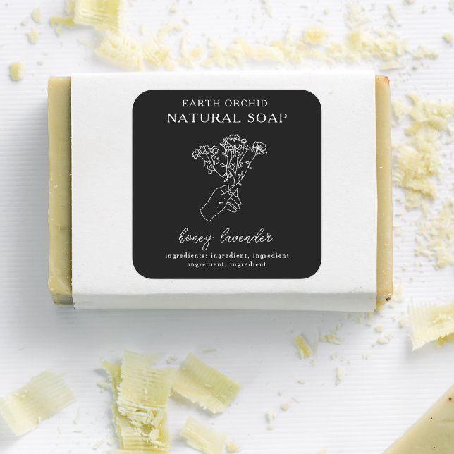 Herbal + Floral Apothecary Square Sticker (Creator Uploaded)