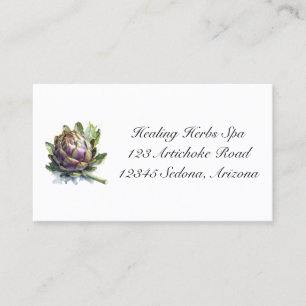 Herbal Life: Artichoke, customisable Business Card