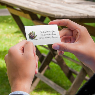 Herbal Life: Artichoke, customisable  Business Card