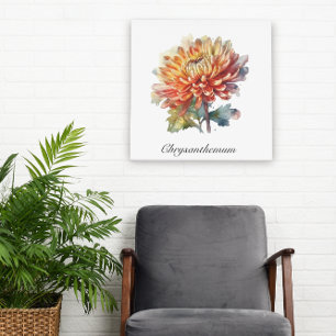 Herbal Life: Chrysanthemum customisable Poster