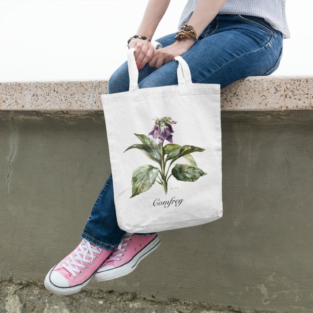 Herbal Life: comfrey customisable Tote Bag (Creator Uploaded)