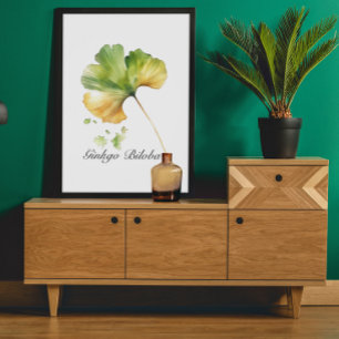 Herbal Life: Ginkgo Biloba customisable Poster