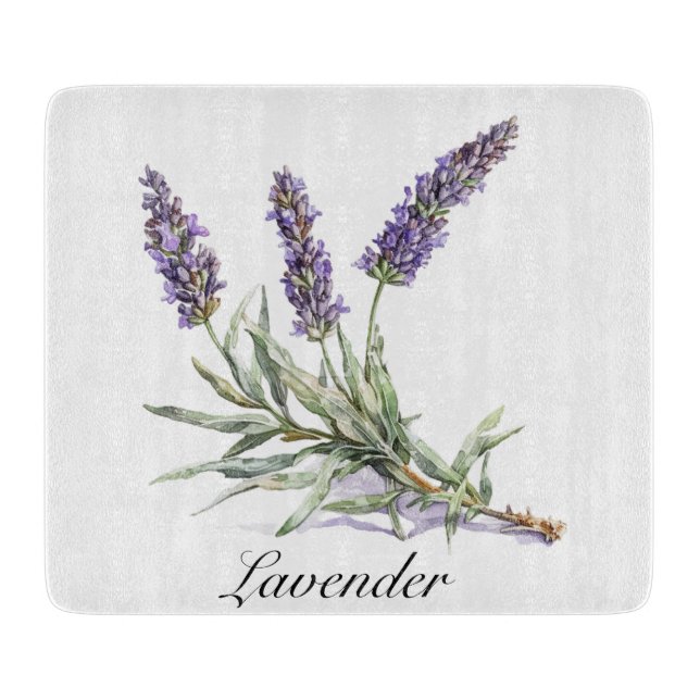 Herbal Life: Lavender, customisable  Cutting Board (Front)