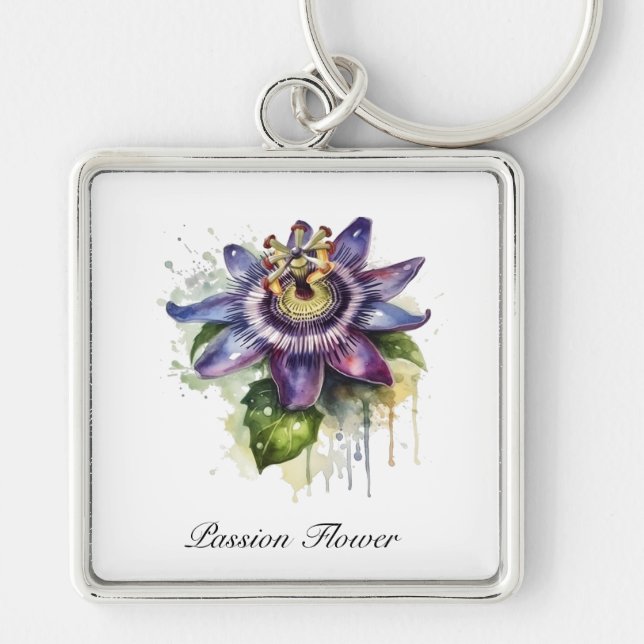 Herbal Life: passion flower  Key Ring (Front)