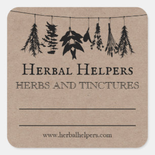Herbal Remedy Tincture Labels