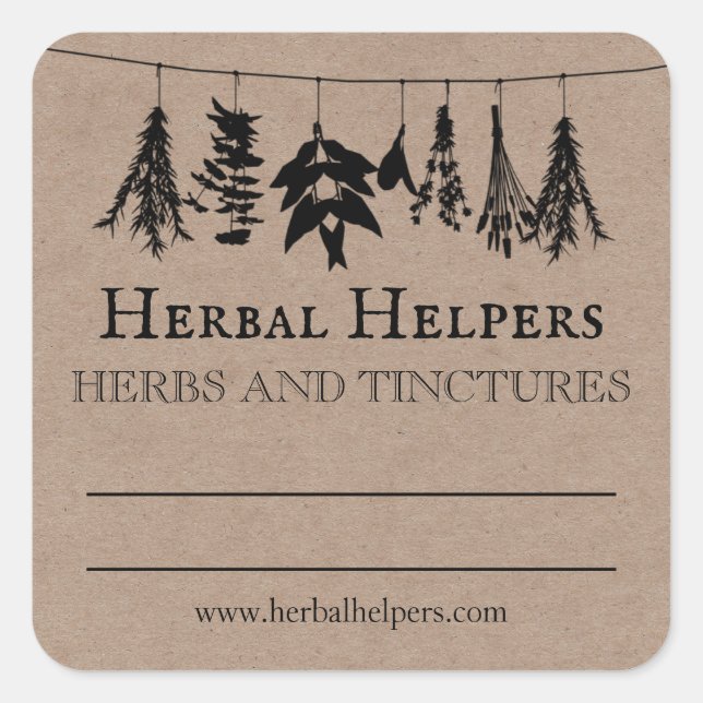 Herbal Remedy Tincture Labels (Front)