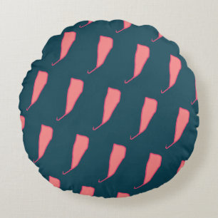 Herbal-style design Round Pillow