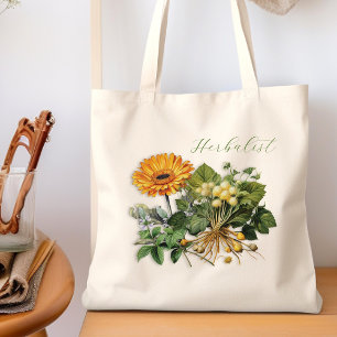 Herbalist Calendula Naturalist Tote Bag