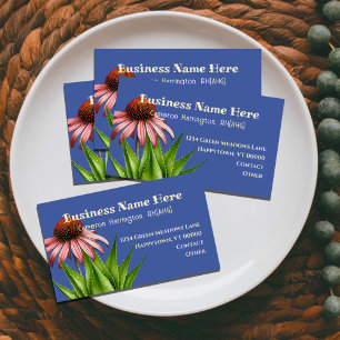 Herbalist Echinacea Aloe Business Card