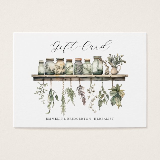 Herbalist Gift Certificate  (Front)