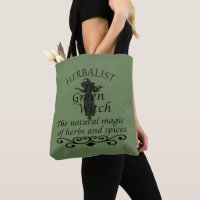 Herbalist green witch magic natural medicine