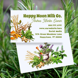Herbalist Herb Design Business Cards