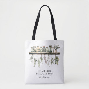 Herbalist Watercolor Tote