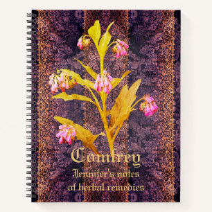 Herbalist's personalised gothic Notebook