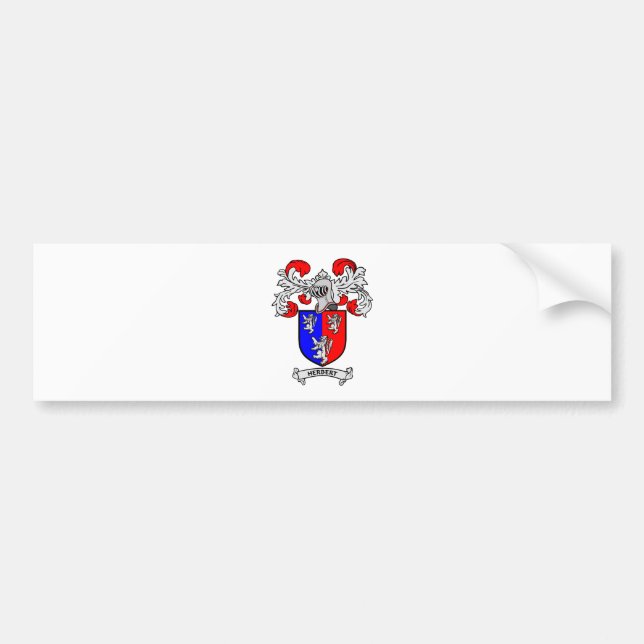 HERBERT Coat of Arms Bumper Sticker (Front)