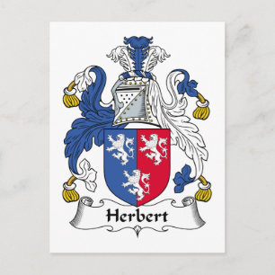 Herbert Family Crest Postcard
