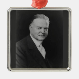 Herbert Hoover 31st President Metal Tree Decoration