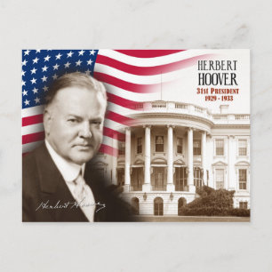 Herbert Hoover -  31st President of the U.S. Postcard