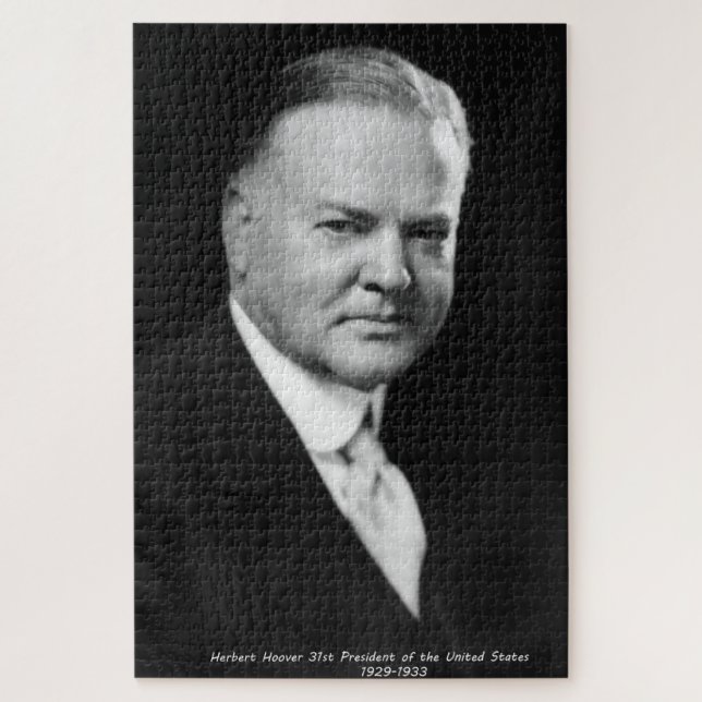 Herbert Hoover 31st  President US Jigsaw Puzzle (Vertical)