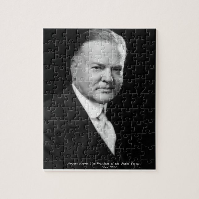 Herbert Hoover 31st  President US Jigsaw Puzzle (Vertical)