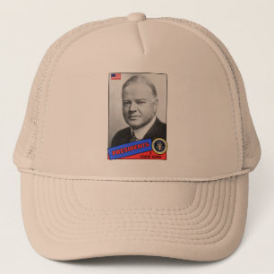Herbert Hoover Baseball Card Trucker Hat