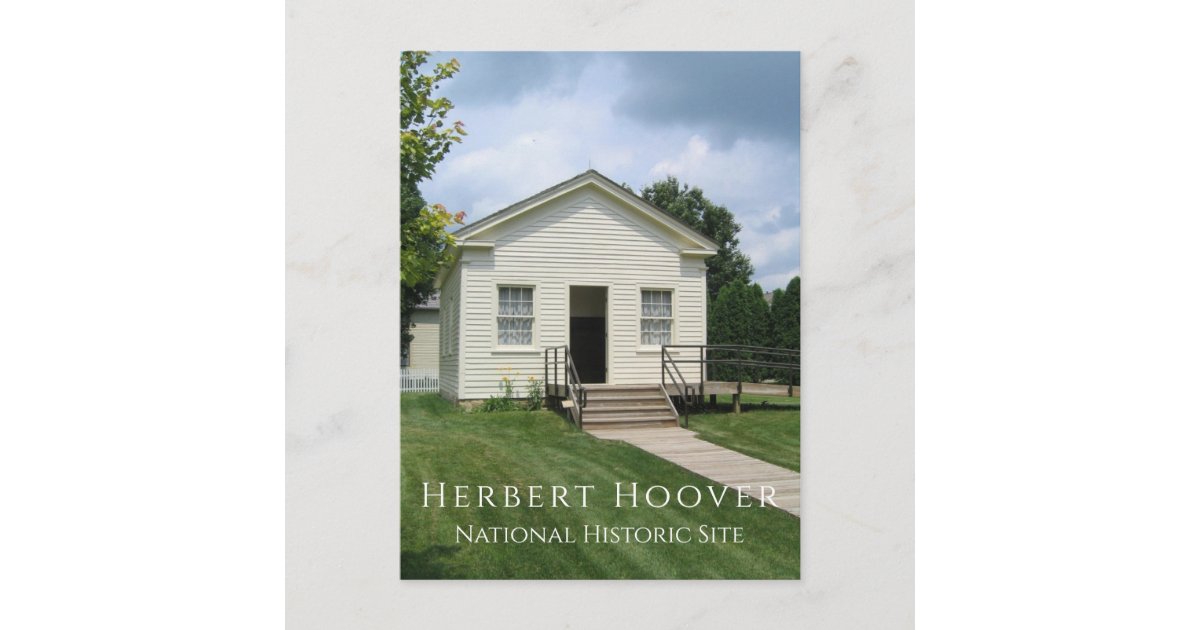 Herbert Hoover Childhood One Room Schoolhouse Postcard Zazzle