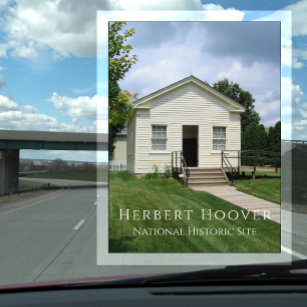 Herbert Hoover Childhood One Room Schoolhouse Postcard