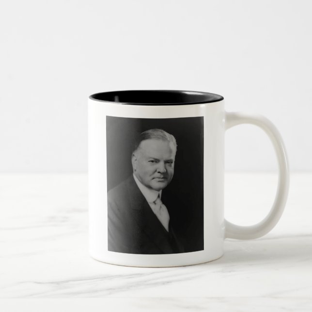 Herbert Hoover Two-Tone Coffee Mug (Right)