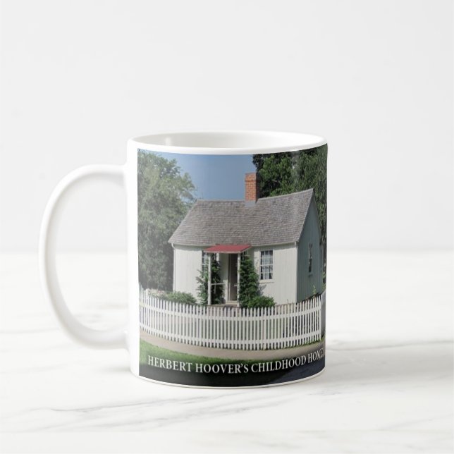 Herbert Hoovers Childhood Home Historical Mug (Left)