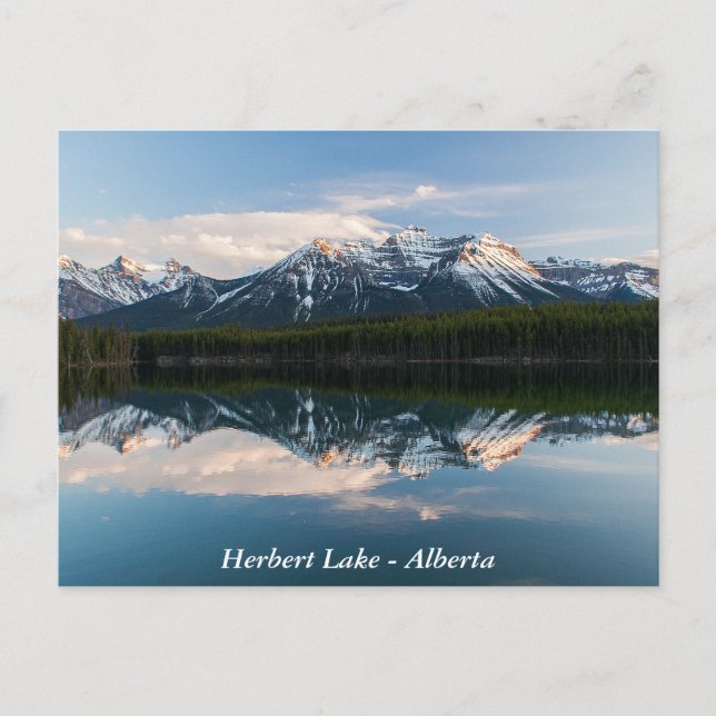 Herbert Lake, Alberta, Canada postcard (Front)