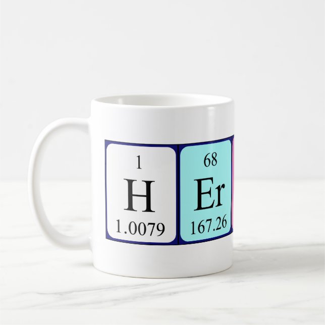 Herbert periodic table name mug (Left)