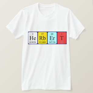 Herbert periodic table name shirt