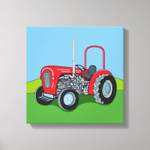 Herbert the Tractor Canvas Print