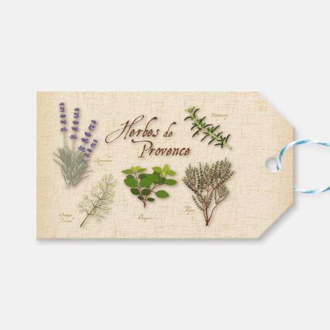 Herbes de Provence Gift Tags (Front (Horizontal))