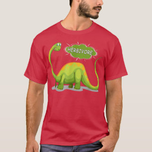Herbivore Brachiosaurus Dinosaur Funny Vegetarian T-Shirt