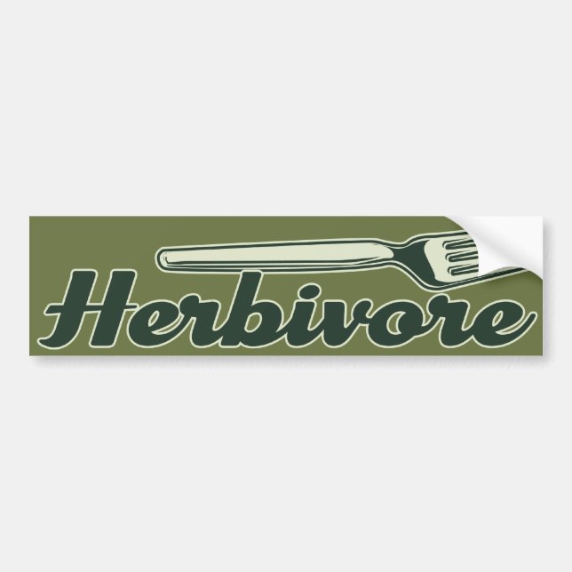 Herbivore Bumper Sticker (Front)