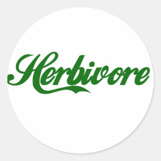Herbivore Classic Round Sticker
