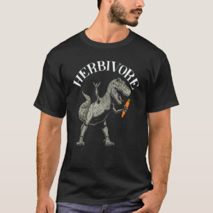 Herbivore Dinosaur Vegan Vegetarian Anti Meat Plan T-Shirt