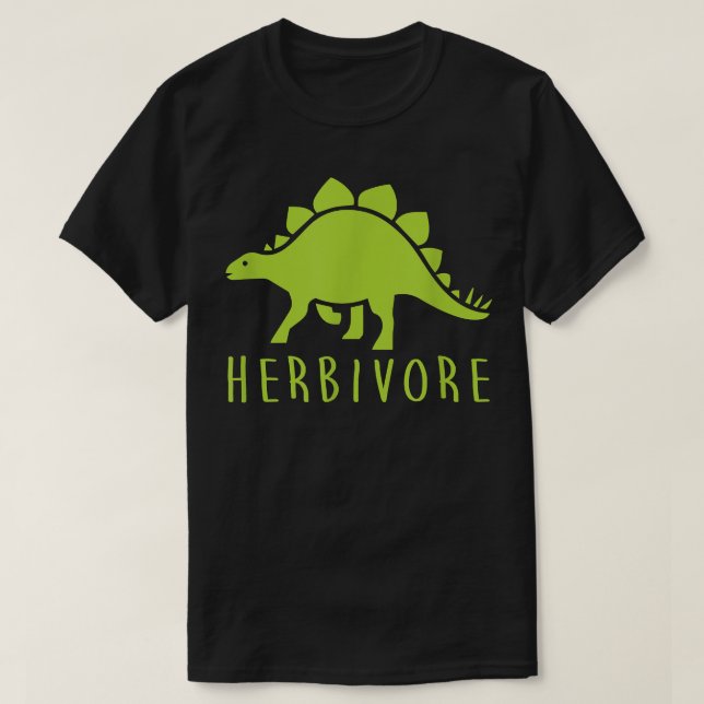 Herbivore  Dinosaur Vegan Vegetarian Life Style  T-Shirt (Design Front)