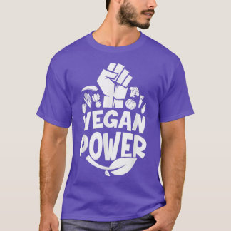 Herbivore Vegan Power Fitness Meatless Vegetarian  T-Shirt