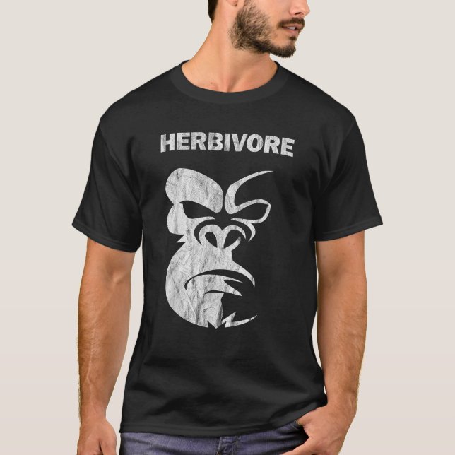 Herbivore Vegetarian Vegan Gorilla Women Men Kids  T-Shirt (Front)