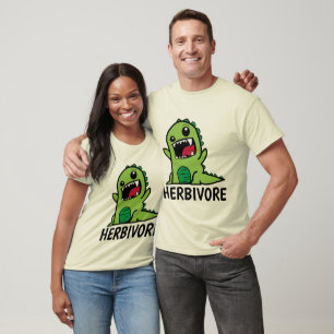 HERBIVORE Vegetarian Vegan T-shirts Dinosaur
