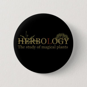 herbology 6 cm round badge