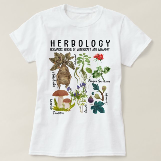 Herbology Sweatshirt, Herbology Plants Tshirt (Design Front)